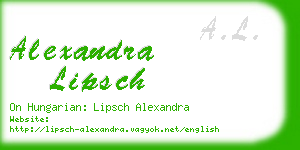 alexandra lipsch business card
